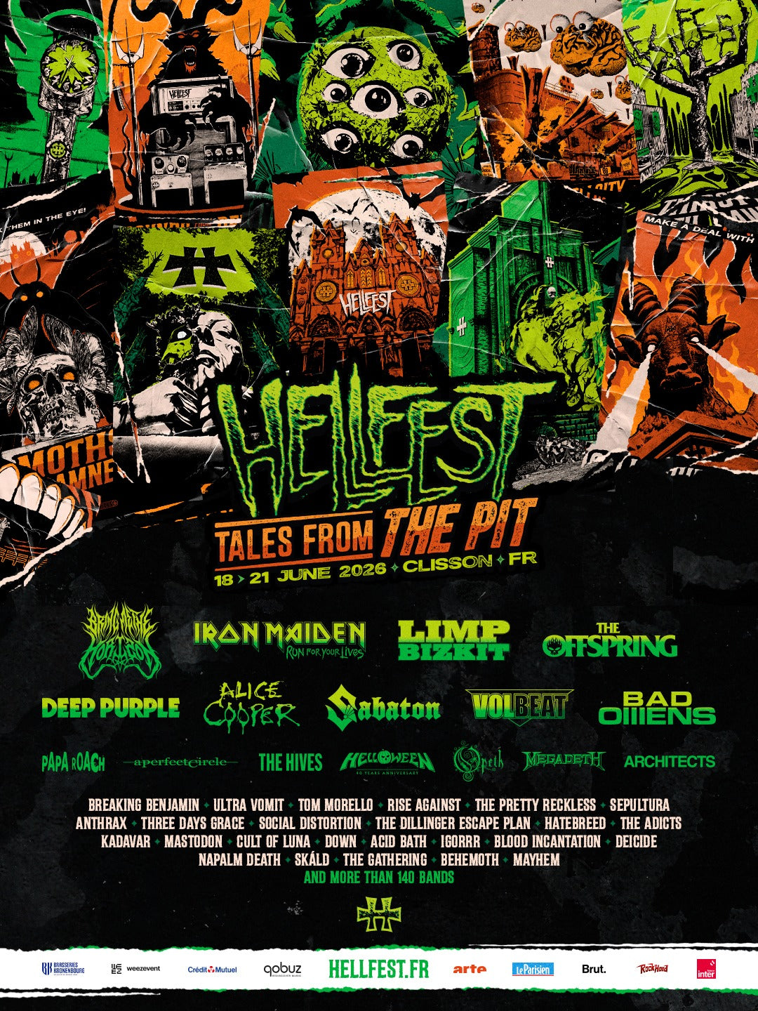 Hellfest 2026 - Pass 1 Jour - Clisson - Samedi 20 juin 2026