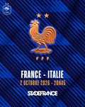 France – Italie – Stade de France – Saint-Denis – Vendredi 2 octobre 2026 à 20h45